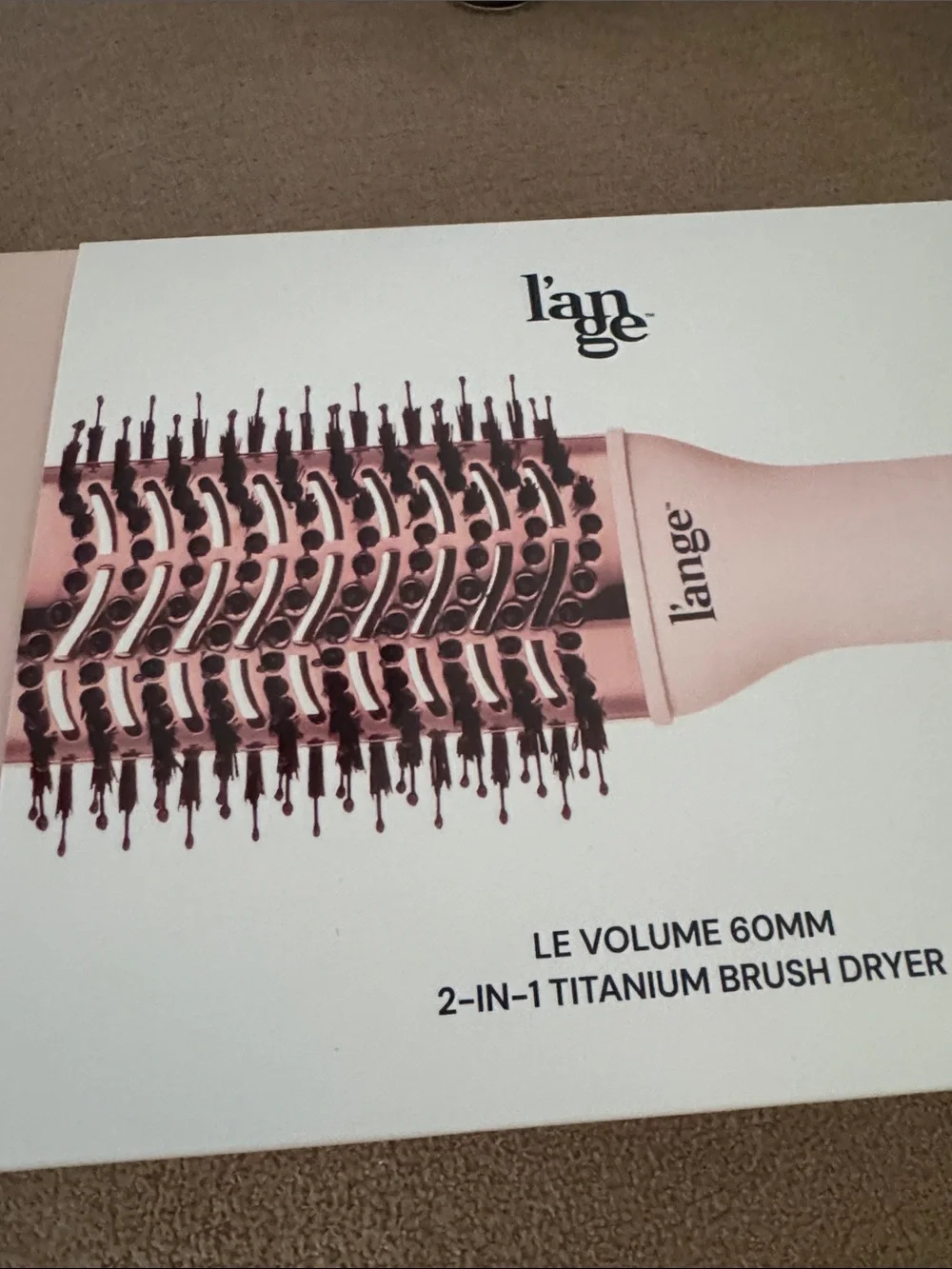 Lange 2-in-1 Titanium Brush Dryer in Blush Pink